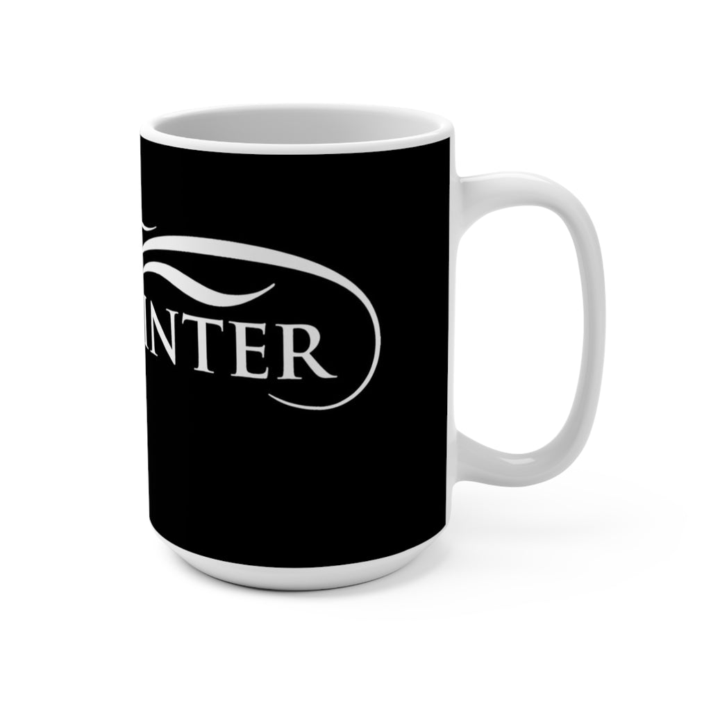 Winter Is Coming 15oz Ceramic Mug — Gothic Black Fantasy Coffee Cup